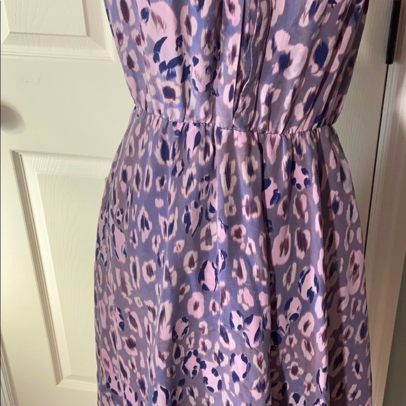 Rebecca Taylor purple leopard silk dress - Picture 4 of 8
